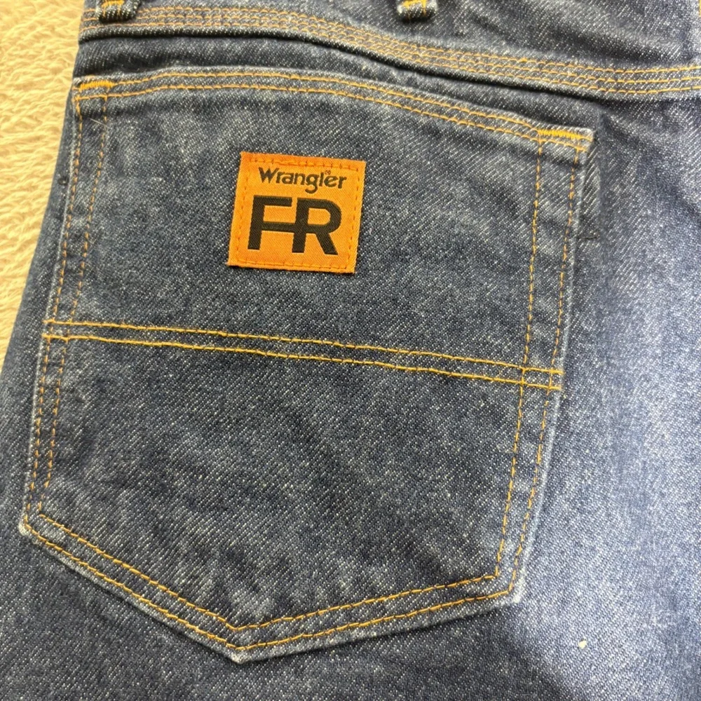 Wrangler Riggs Workwear FR Flame Resistant Jeans Blue Straight Leg 34x34 FR3W050